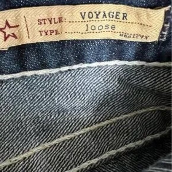 Big Star voyager loose fit distressed jeans size 34L - Picture 6 of 9